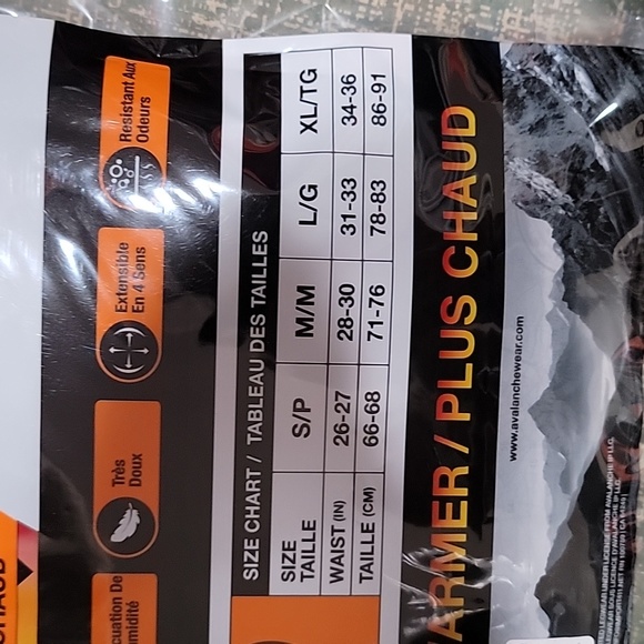 NWT (IN BAG) Women's Avalanche WOOL BLEND Base Layers PANTS - Picture 3 of 3